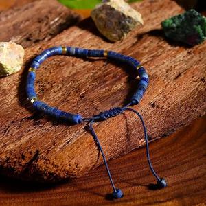 Bracciale Bohemien in Lapislazzuli Naturale Personalizzato con Perline, Bracciale Regolabile con Pietre Energetiche, Vendita all'Ingrosso - Product Image 3