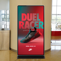 Pantalla Táctil LCD para Publicidad Interior de 32 43 50 55 65 Pulgadas, Software ELON CMS, Tótem Publicitario, Quiosco, Pantalla LED, Señalización Digital, 1 Año