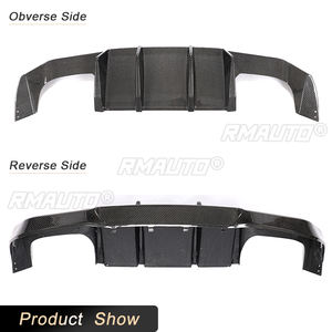 Diffuseur de pare-chocs arrière pour BMW Série 2 F87 M2 M2C Competition 2016-2018, lèvre de diffuseur arrière, ailerons, séparateurs en fibre de carbone/FRP - Product Image 4