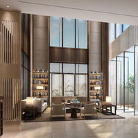 Ensemble de mobilier de bar haut de gamme pour hôtel 5 étoiles, design d'intérieur d'hôtel, mobilier commercial, mobilier d'extérieur, ensembles de mobilier de luxe pour hôtel