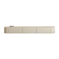 Meuble TV et table basse en bois massif de style nordique crème avec sol laqué au design moderne simple pour meubles de maison