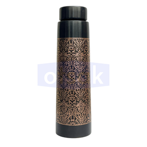 Pure Copper Classic Eco-Friendly Engraved Design Leak-Proof Portable <b>Large</b> Capacity Water Bottle Ayurvedic Health Home Office - Product Image 1