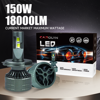 Phares LED automobiles OEM LOGO HB3 9005 75W Super Lumineux, Feux de Brouillard H4 9006 H11, Ampoule Laser LED Canbus H7 pour Voiture