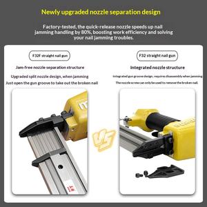 Pistola de Clavos Neumática Recta, Engrapadora para Ensamblaje de Muebles, Grado Industrial, Capacidad de 100 Piezas, Compatible con Compresor de Aire - Product Image 4