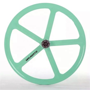 ขอบล้อจักรยาน 700C ล้อจักรยาน ล้อจักรยาน 5 ก้าน ล้อแมกนีเซียมอัลลอยด์ แบบมาตรฐาน QR ด้านหน้าและด้านหลัง ขอบเคลือบสีฝุ่น - Product Image 5