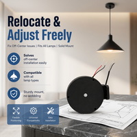 Enrouleur de câble rétractable à ressort Mella SJTW, extrémités nues, IP54, capacité de charge 0,25-1,5 kg, longueur 1-2,4 m pour lampe de plafond