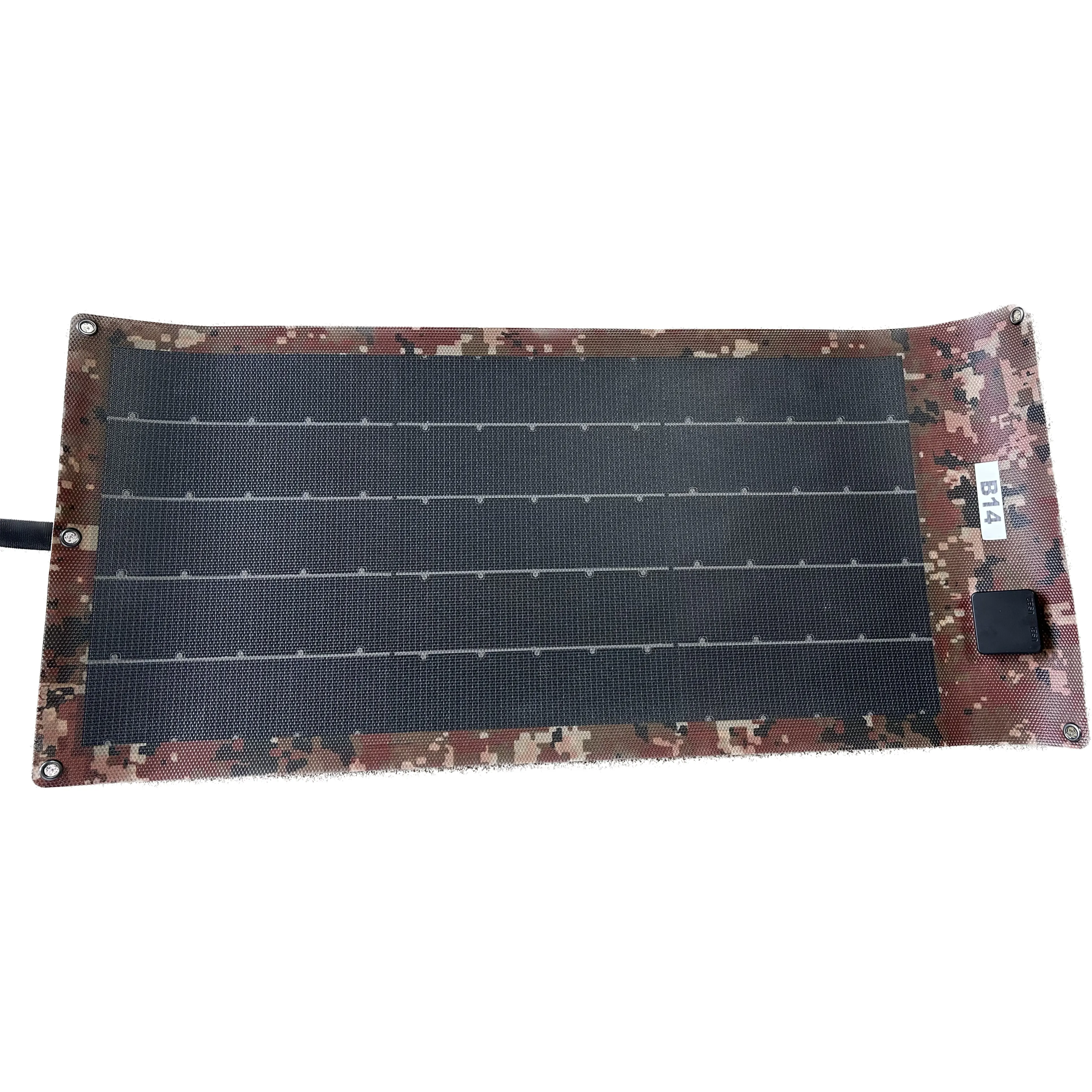 Commercio all'ingrosso CIGS flessibile a film sottile solare portatile borsa di ricarica esterna pieghevole mimetica pieghevole borsa pannello solare CIGS flessibile