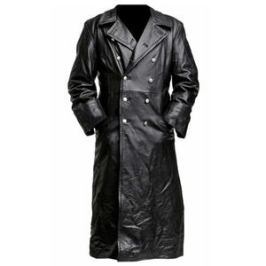 Costume di Halloween Vintage da Ufficiale Tedesco Classico, Abito Nero in Poliestere, Cappotto Trench Steampunk Gotico Lungo, Stile TV e Cinema - Product Image 2
