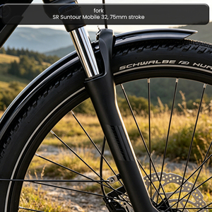 Vélo électrique urbain 27,5 pouces avec <span class=keywords><strong>moteur</strong></span> central, batterie intégrée, cadre basse monture pour trajets quotidiens - Product Image 4
