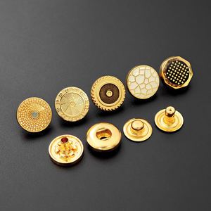 Boutons pression en alliage de zinc écologiques personnalisés OEM pour vêtements Kandura et arabes Thobe à motif rectangulaire - Product Image 5