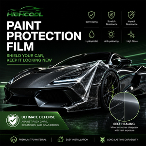 HIGHCOOL Clear TPU PPF <b>Paint</b> Protection Film 1.52x15m Self Healing Anti Yellowing Glossy Car Body Film Roll - Product Image 2