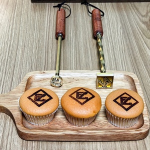 Meat <b>Bakery</b> Food Shop Hamburger Coconut Village Weekend Brass Stamp Brand Carving OEM Customized Personalize Event Kitchen Tools - Product Image 2