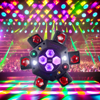 Sailwin 150W LED Six-Armed Bee Eye Stage Light DMX RGBW 4-en-1 Effet de Faisceau Lumineux Tête Mobile Laser DJ Lumière de Fête