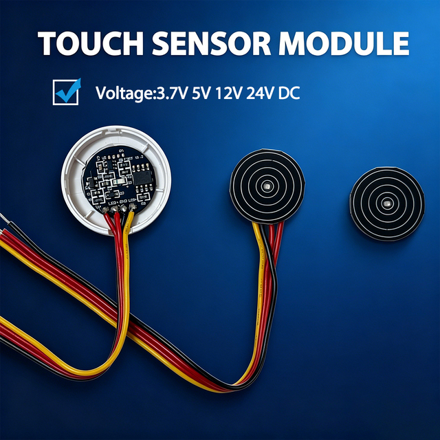 3-24V Momentary/Latching Capacitive Touch Switch Sensor Module 8A Controllable Current for LED Light Modification Touch Switch