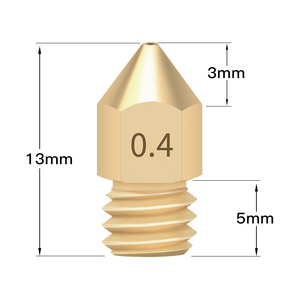 TWOTREES 5/10PCS Mk8 Buse 1.75MM pour <span class=keywords><strong>imprimante</strong></span> 3D CR10 <span class=keywords><strong>CR10S</strong></span> Ender-3 Pro Extruder Buse en laiton 0.2/0.3/0.4/0.5/0.6/0.8mm - Product Image 2
