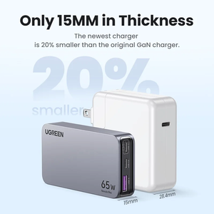 อะแดปเตอร์ Nexode Pro GaN 65W USB C แบบแบน สำหรับชาร์จโทรศัพท์มือถือ รองรับ Quick Charge 4.0 3.0 ชาร์จเร็ว สำหรับแล็ปท็อป แท็บเล็ต X753 ชาร์จเร็ว - Product Image 5