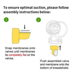 อะไหล่ปั๊มนมเมเดลา ซิลิโคนเมมเบรนและวาล์วที่ใช้ร่วมกันได้ อุปกรณ์เสริมเมมเบรนสำหรับเปลี่ยน - Product Image 6