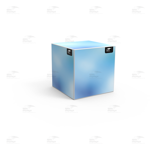 ป้ายผ้าพิมพ์ลายตามสั่ง ขนาด 1 ฟุต สำหรับโปรโมชั่น โชว์เคสแบรนด์ ป้ายแบนเนอร์ทรงลูกบาศก์ - Product Image 4