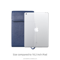 Pochette de poignet unisexe en cuir PU Saffiano avec logo personnalisé, sacoche pour tablette, sac à main – Usine BSCI pour distributeurs, commande en gros