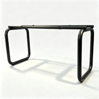 En gros, Piétement de table fixe en métal pour table à manger à plateau en bois, support de mobilier pour maison et restaurant, et pour table basse à plateau en pierre ou marbre lourd
