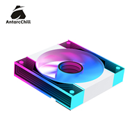 Kipas Casing AntarcChill 120mm Aliran Udara Tinggi dengan Lampu Cermin Tengah dan Samping ARGB PWM Bantalan Hidrolik