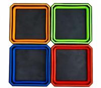 4PCS Plateau magnétique pliable, support d'outils magnétique, plateau magnétique en silicone