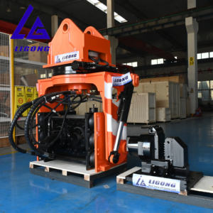 유압 시트 파일 드라이버 <span class=keywords><strong>20Ton</strong></span> 굴삭기 수평 파일 드라이버 앞으로 90 도 기울기 진동 해머 - Product Image 5