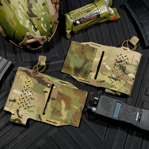 Camo Quick Release Cummerbund 2PCs <span class=keywords><strong>Radio</strong></span> <span class=keywords><strong>Pouch</strong></span> 556 Magazine Holder Carrier Front Hook & Loop para Tactical <span class=keywords><strong>Chest</strong></span> <span class=keywords><strong>Rig</strong></span> - Product Image 6
