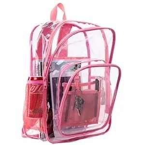 Mochila transparente <span class=keywords><strong>de</strong></span> PVC para estudiantes, mochilas transparentes <span class=keywords><strong>de</strong></span> viaje para la escuela, personalizadas, aprobadas por el <span class=keywords><strong>estadio</strong></span> - Product Image 5