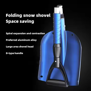 Pelle à neige pliable robuste avec manche métallique extensible (80-100 cm) - Multifonctionnelle pour voitures, SUV et fourgonnettes - Product Image 5