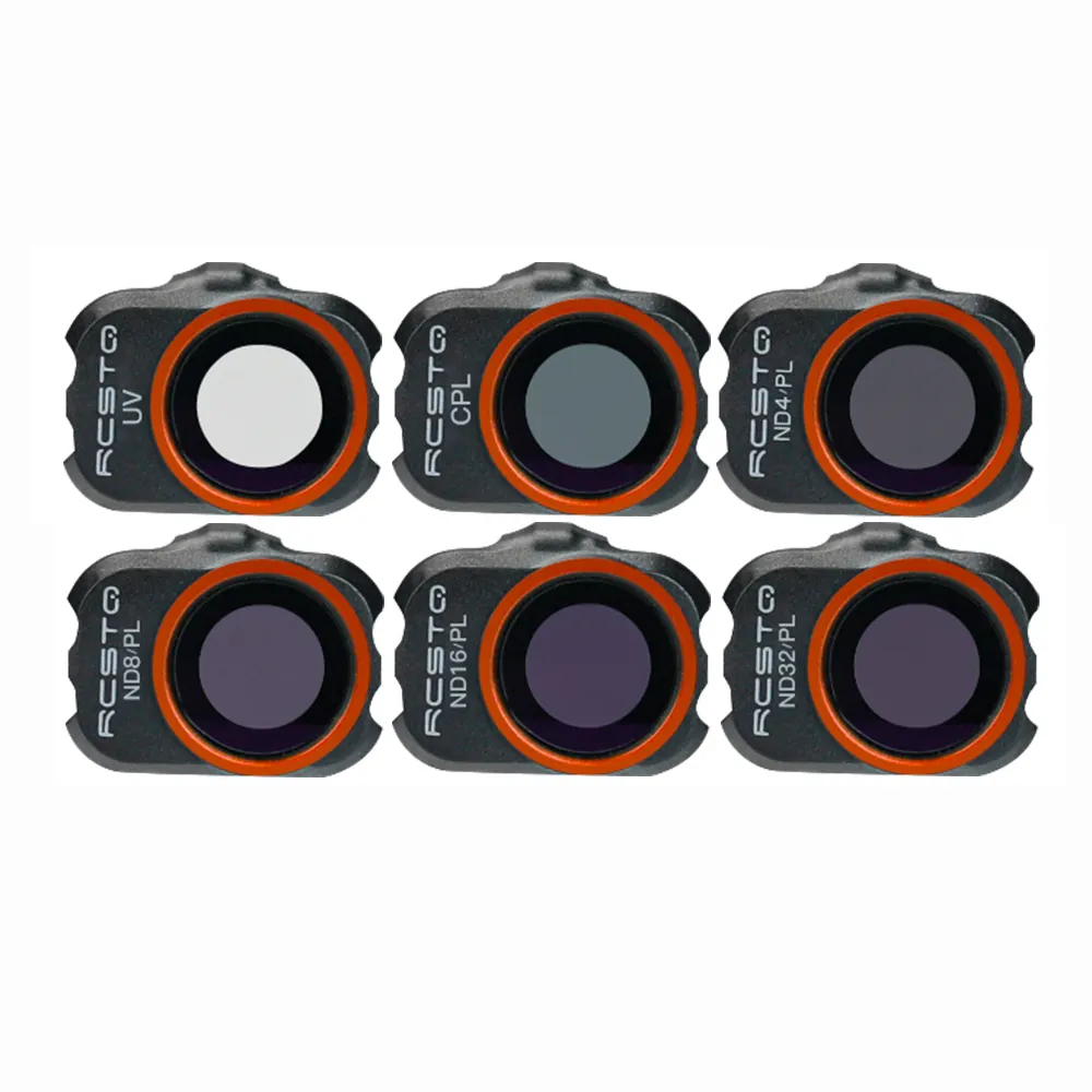 6PCS Drone Filter Set for DJI Mavic Mini 1/ Mini 2/ Mini SE, CPL, UV, ND4/PL, ND8/PL, ND16/PL, ND32/PL
