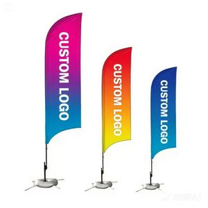 Drapeaux publicitaires pour l'agriculture en extérieur, drapeaux de plage, drapeaux promotionnels personnalisés pour entreprises, imprimés par transfert thermique, en tissu plume volant - Product Image 3