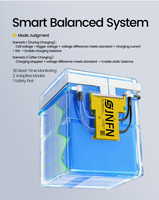 JNFN ANT BMS 8-22S 24V 48V 84V 96V Lifepo4 Li-ion Bms 40A 80A 130A 340A dengan UART Bluetooth untuk Paket Baterai Lithium