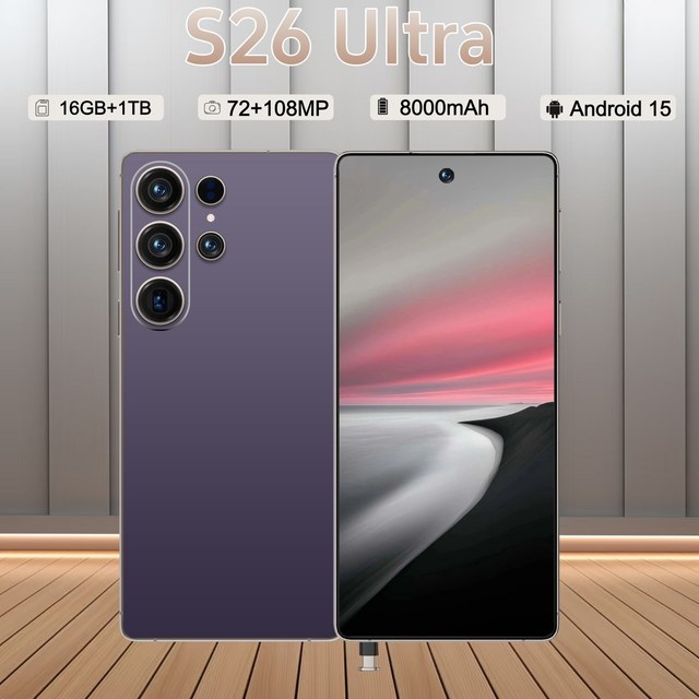 S26 Ultra Business Smartphone 6.9 Inch 5G 16GB+1TB 108MP Beauty Cam 10 Core Android 15 Dual SIM Face ID