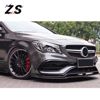 ZS Kit de carrosserie en Fiber de carbone lèvre de pare-chocs avant aileron de diffuseur arrière pour Mercedes Benz CLA45 CLA220 CLA250 CLA260 C117 W117