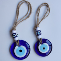 Porte murale Nazar bleue faite à la main décor suspendu turc grec Ojo Turco Protection amulette porte-bonheur Talisman verre mauvais œil