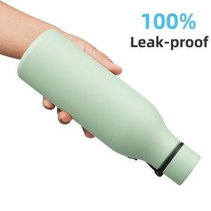 Botella de Agua de Acero Inoxidable de Doble Pared, 24oz/32oz, con Tapa Abatible y Asa, Aislada al Vacío, Venta Directa de Fábrica - Product Image 3