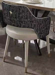 Ghế Nhà Hàng khách sạn đơn giản và sang trọng Bắc Âu thiết kế hiện đại ghế ăn Mô hình phòng kim loại Ghế giải trí - Product Image 5