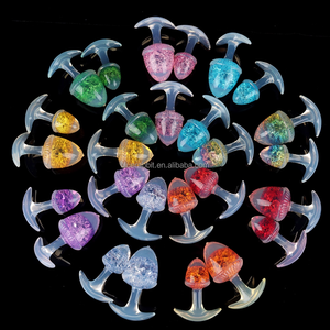 Silikon kristal Anal fişler toptan köpüklü Anal dildo cam boncuk Inidse fantezi seks oyuncakları ile - Product Image 1