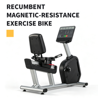 Vélo d'exercice magnétique inclinable commercial, appareil de fitness cardio pour la rééducation en salle de sport et l'entraînement à domicile