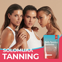 OLLI Fabricant de compléments alimentaires de beauté et de soins de la peau sous marque privée, Gummies végétaliennes au calcium pour adultes, pour le bronzage quotidien, de qualité alimentaire et naturelles