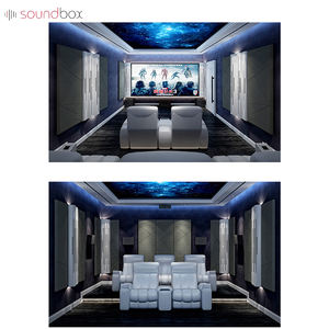 Paneles de pared decorativos para cine en casa Paneles acústicos insonorizados de fácil instalación Solución de diseño gráfico - Product Image 4