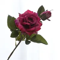 नई गर्म बिक्री लाल थोक मूल्य गुलाब कृत्रिम फूल सस्ते फूल घर शादी की सजावटी फूल