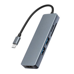 Hub Tipo-C 5 en 1 de Alta Calidad, 4K para HDMI, Estación de Conexión Multipuerto con USB3.0, SD, TF, Adaptador de Carga USB-C PD para Macbook Pro - Product Image 1