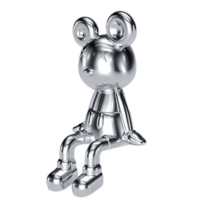 Peninsula Good Products Violent Mouse Ornament Plated Metal Cartoon Decor For Living Room Tv Cabinet Entryway Decoration - Product Image 5