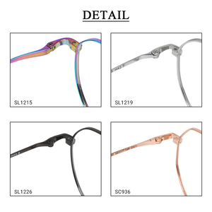 Cổ điển Vòng đặc biệt mạ điện màu sắc linh hoạt đền trong suốt lời khuyên Unisex Vòng Tròn Kim loại hợp kim Kính mắt - Product Image 6