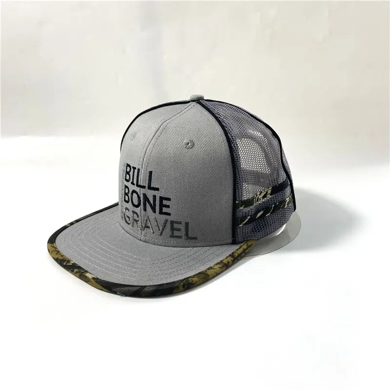 Chine Gros Personnalisable Corde Chapeau Snapback Broderie Plat Bill Personnalisé Snapback 6 Panneau Chapeau Surf Cap Corde Chapeau Snapback