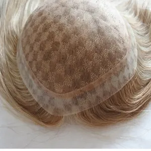 긴 머리 금발 하이라이트 컬러 여성 toupee