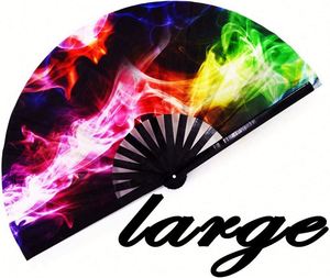 Abanico Plegable de Bambú Grande Personalizado con Impresión por Sublimación al por Mayor para Bodas y Fiestas, Artesanía de Bambú Hecha a Mano - Product Image 2