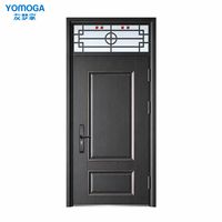 Puerta de Seguridad de Doble Hoja de Acero Inoxidable para Entrada Principal Exterior de Viviendas, Villas y Apartamentos